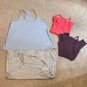 Women's Pink by Victoria Secret Assorted Tank Tops - Gray, Pink, Purple Small
